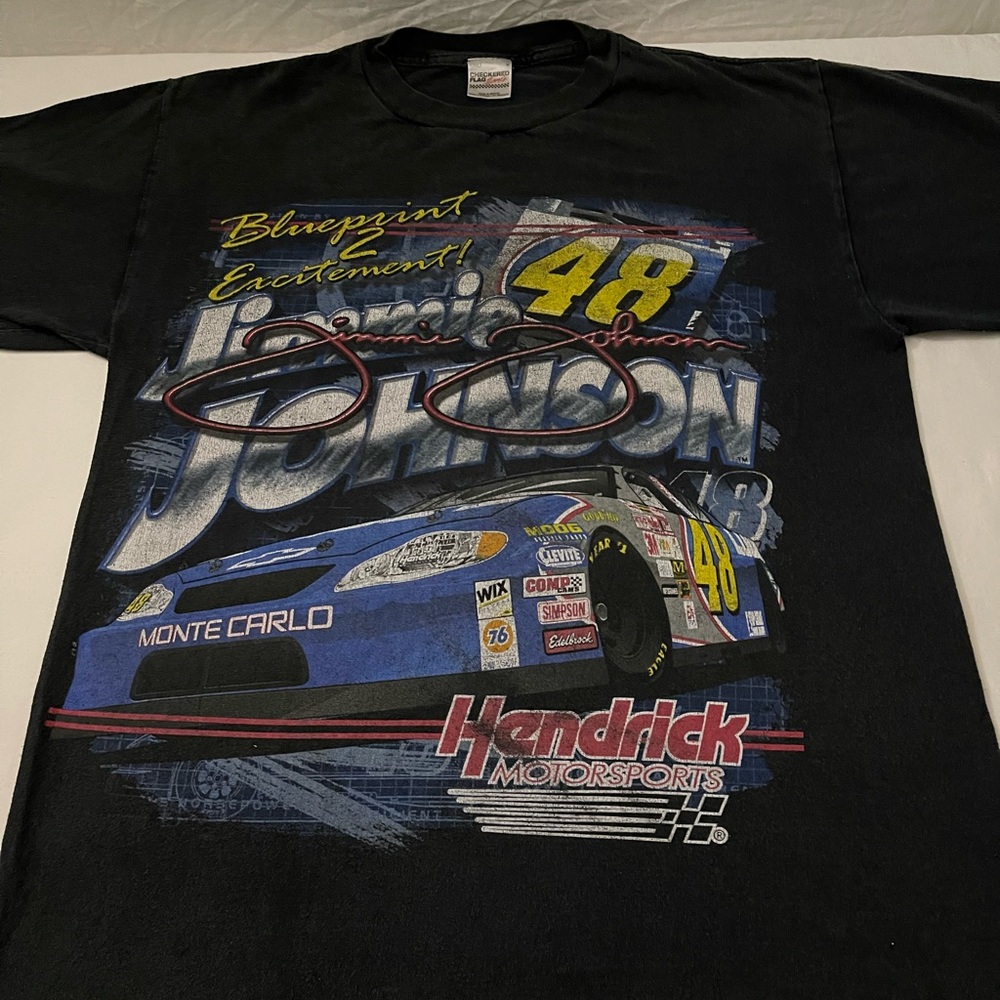 2003 JIMMIE JOHNSON tour T-shirt by checkered flag sports